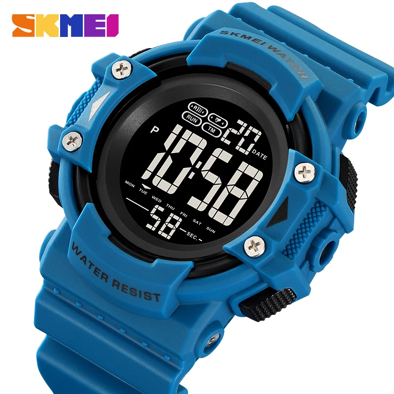 

SKMEI New Back Light Display Digital Countdown Sport Men Watches Casual 5Bar Waterproof Calendar Alarm Wristwatch reloj hombre