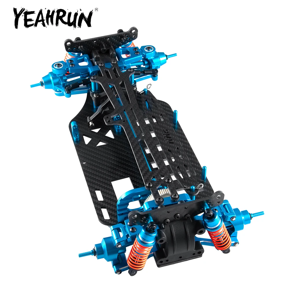 YEAHRUN Metal Alloy & Carbon Fiber Chassis Plastic Wheels Frame Kit for Tamiya TT01 1/10 RC Car DIY Parts
YEAHRUN Metal Alloy & Carbon Fiber Chassis Plastic Wheels Frame Kit for Tamiya TT01 1/10 RC Car DIY Parts