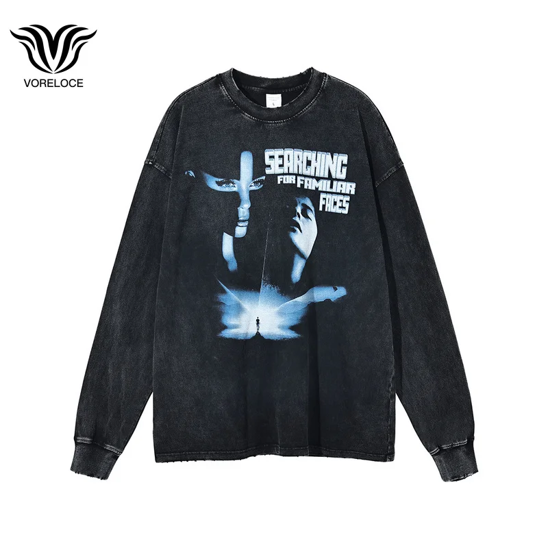 European and American dark print T-shirt men's hip-hop tide brand street youth autumn long-sleeved T-shirt anime clothes
European and American dark print T-shirt men's hip-hop tide brand street youth autumn long-sleeved T-shirt anime clothes