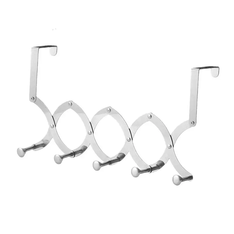 Stainless Steel Door Back Rack No Drilling Installation Scalable Door Back Rack Kitchen Organizers For Jackets Hats Keys Towel
Stainless Steel Door Back Rack No Drilling Installation Scalable Door Back Rack Kitchen Organizers For Jackets Hats Keys Towel