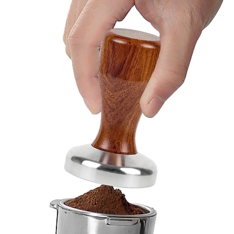 Coffee Tamper Espresso Tamp Press With Flat Base And Wooden Handle Pressing Wooden Handle Coffee Distributor For Tools Coffee
Coffee Tamper Espresso Tamp Press With Flat Base And Wooden Handle Pressing Wooden Handle Coffee Distributor For Tools Coffee