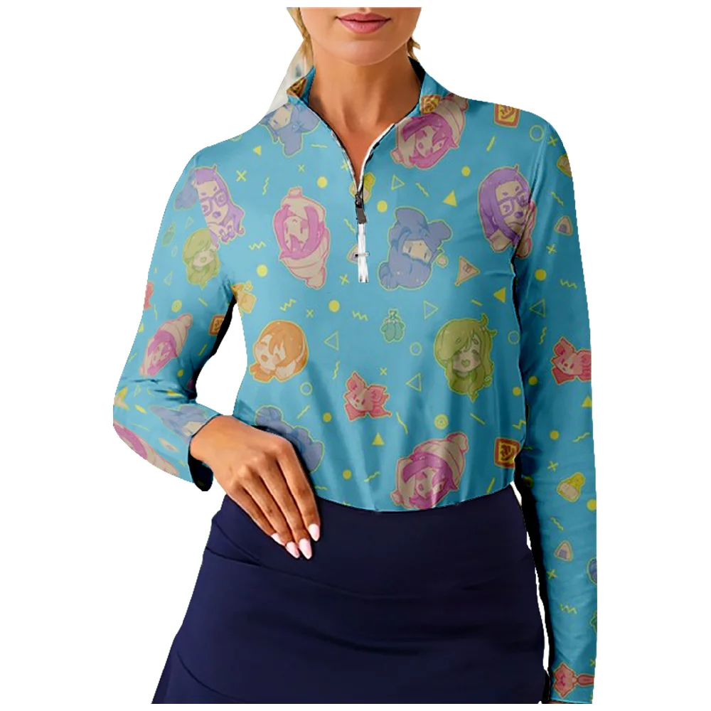 Yuru Camp Anime Golf Shirt Women Long Sleeve Half Zip Breathable Quick Dry Tops Casual Sportswear
Yuru Camp Anime Golf Shirt Women Long Sleeve Half Zip Breathable Quick Dry Tops Casual Sportswear