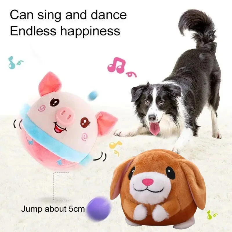 

Собака игрушка мяч питомец электронный питомец прыгающие шары говорящая Интерактивная собака плюшевая кукла игрушки новый подарок для питомцев USB Перезаряжаемый