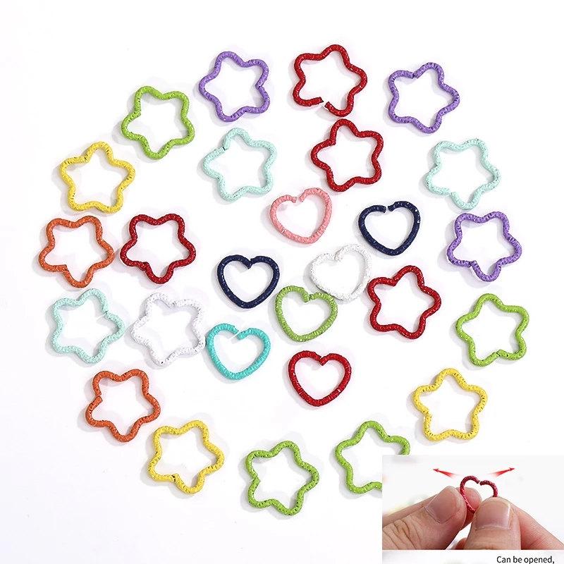 Round Twisted Open Split Rings Heart Star Jump Rings Connector For Jewelry Makings Gold Silver Accessories Ring Findings
Round Twisted Open Split Rings Heart Star Jump Rings Connector For Jewelry Makings Gold Silver Accessories Ring Findings
