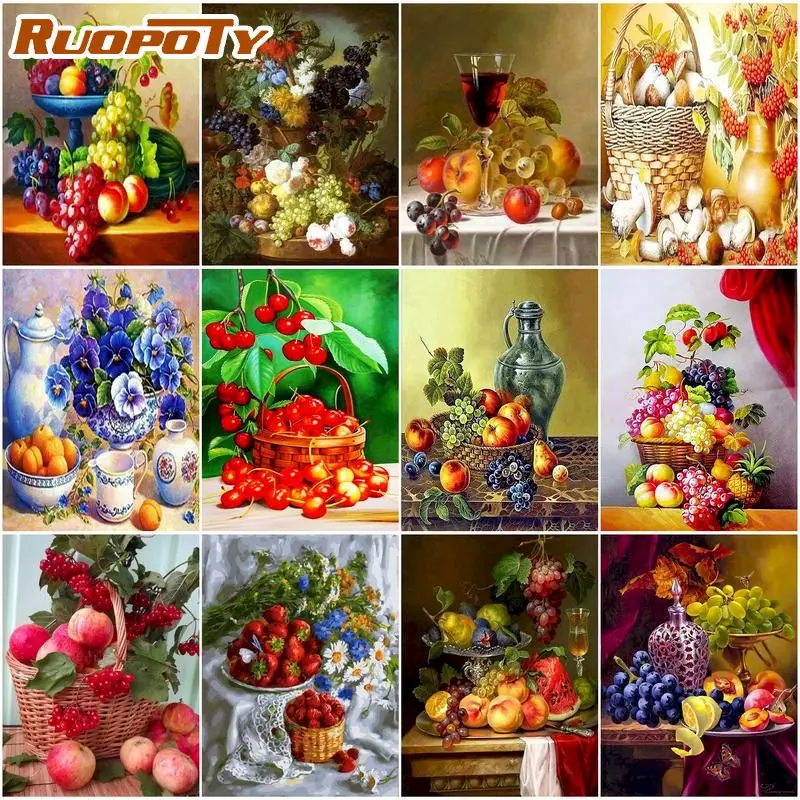 RUOPOTY DIY Diamond Painting Fruit Still Life Full Square Diamond Embroidery Mosaic Artwork Home Decoration
RUOPOTY DIY Diamond Painting Fruit Still Life Full Square Diamond Embroidery Mosaic Artwork Home Decoration