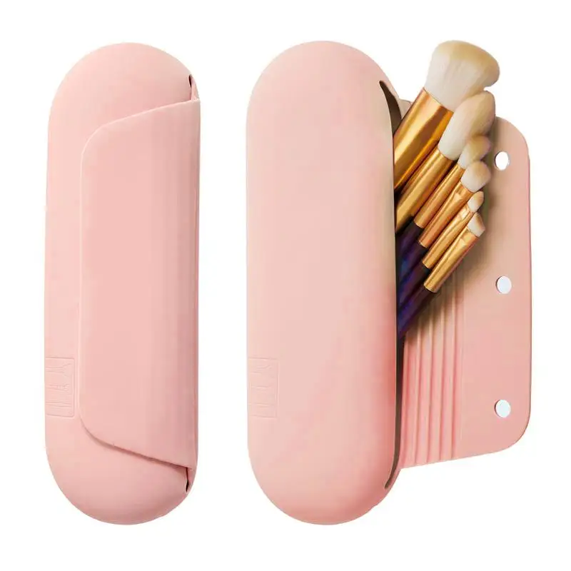 Travel Makeup Brush Holder Cosmetics Toiletries Storage Silicone Holder Silicone Storage Bag With Ventilation Hole For Cosmetic
Travel Makeup Brush Holder Cosmetics Toiletries Storage Silicone Holder Silicone Storage Bag With Ventilation Hole For Cosmetic