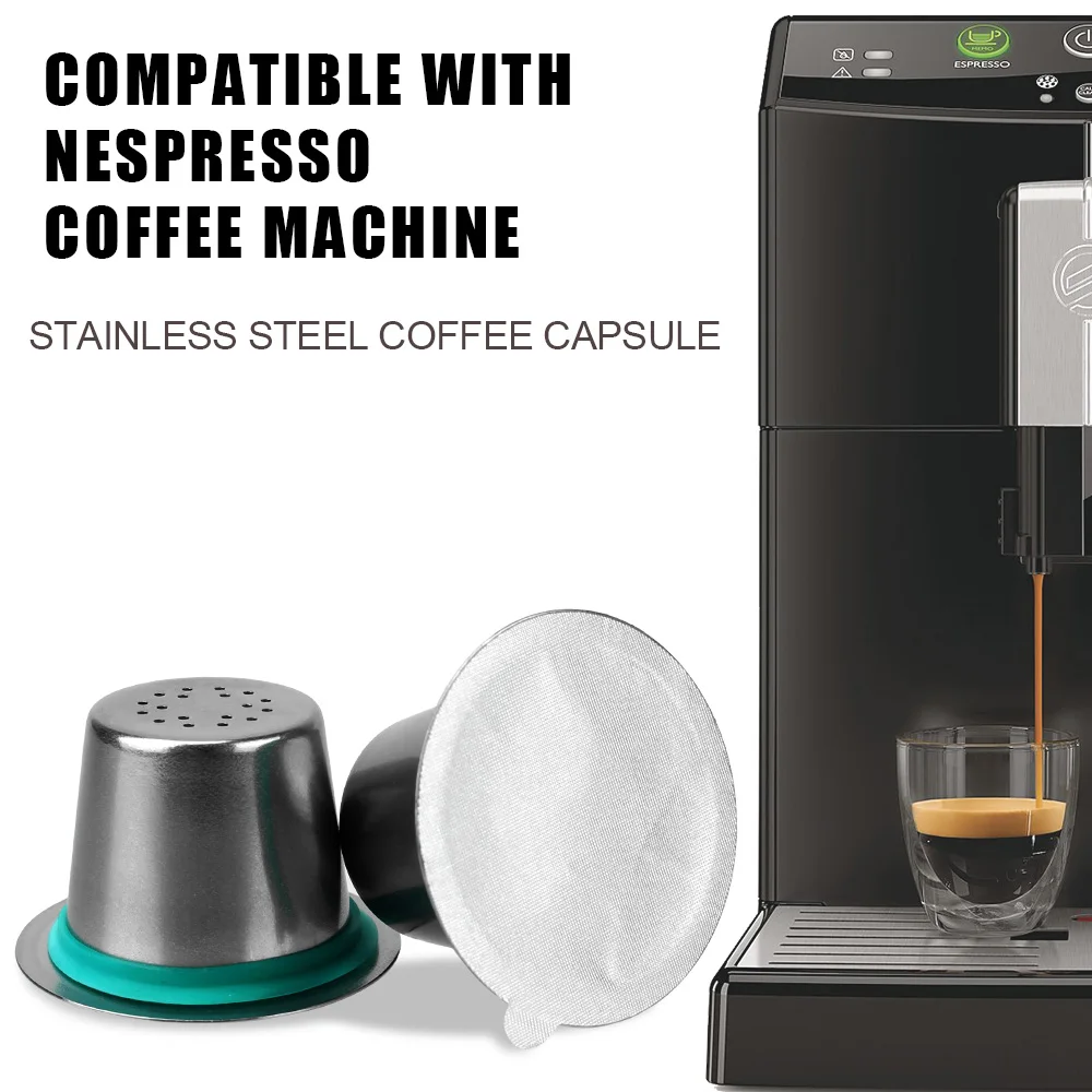 

Кофейная посуда для Nespresso, кофейные капсулы, аксессуары для кофе, инструменты для приготовления эспрессо из нержавеющей стали, многоразовые фильтрующие подставки