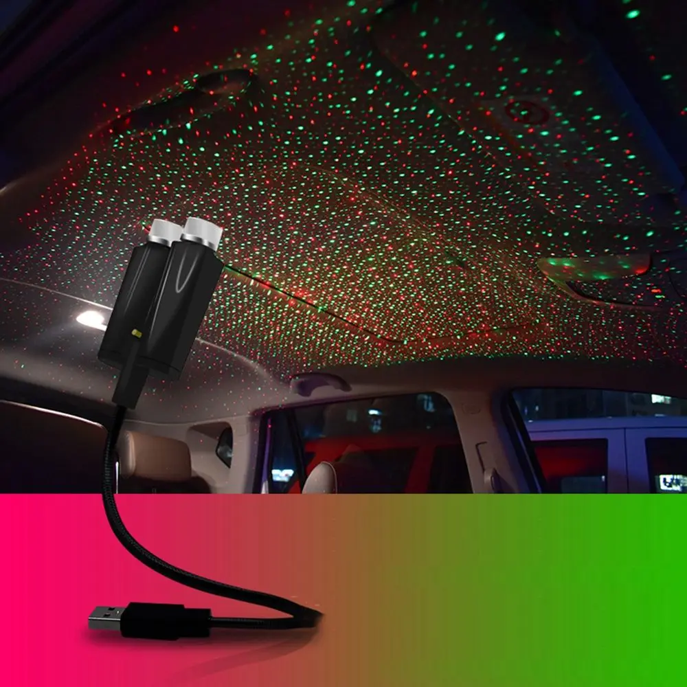 

LED Portable Galaxy Atmosphere Interior Star Night Projection Light Indoor Lighting Ceiling Projector Car Roof