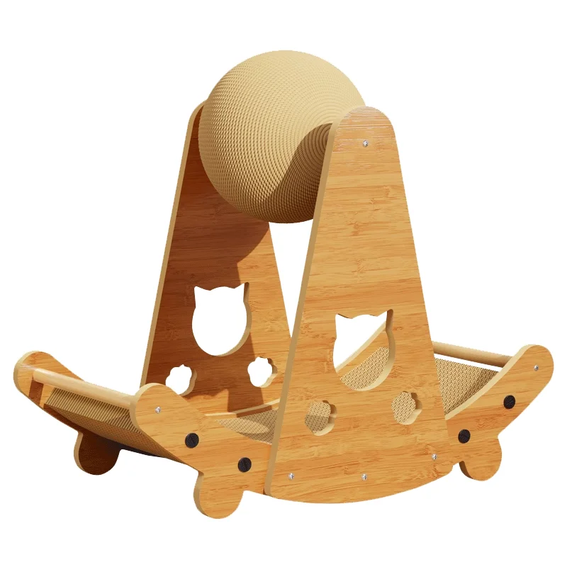Interactive Solid Wood Cat Scratching Ball with Natural Sisal Rope for Kitten and Cat Trees & Scratcher
Interactive Solid Wood Cat Scratching Ball with Natural Sisal Rope for Kitten and Cat Trees & Scratcher