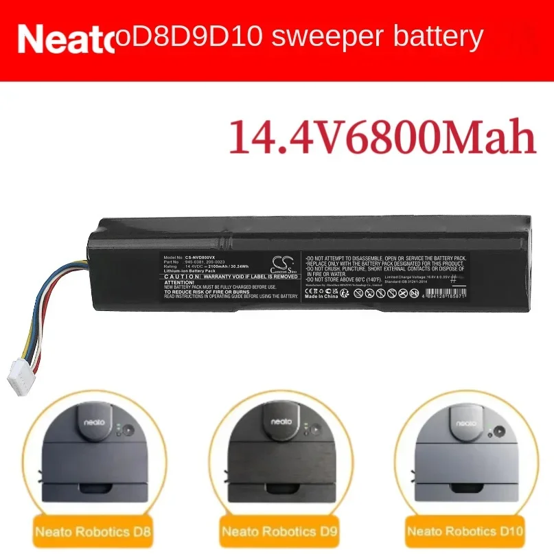 Suitable for Lito Neato D8 D9 D10 sweeping robot lithium battery 14.4V/6800mAh Lito sweeping machine
Suitable for Lito Neato D8 D9 D10 sweeping robot lithium battery 14.4V/6800mAh Lito sweeping machine