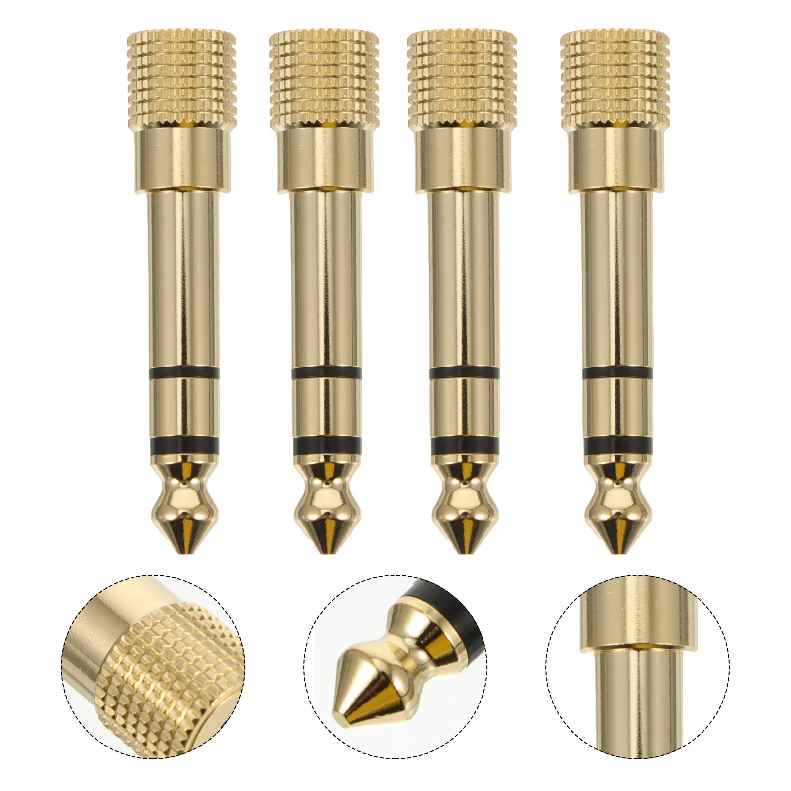 4 Pcs High Frequency Adapter Gold Plated 35mm to 63mm Earphone Brass Headphone Jack Copper Headset
4 Pcs High Frequency Adapter Gold Plated 35mm to 63mm Earphone Brass Headphone Jack Copper Headset