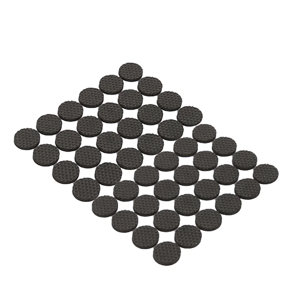 

48pcs 22cm Table Mat Non-Slip Self-adhesive Pads Floor Silent Protectors Feet Cover for Furniture Table Chair (Round Black)