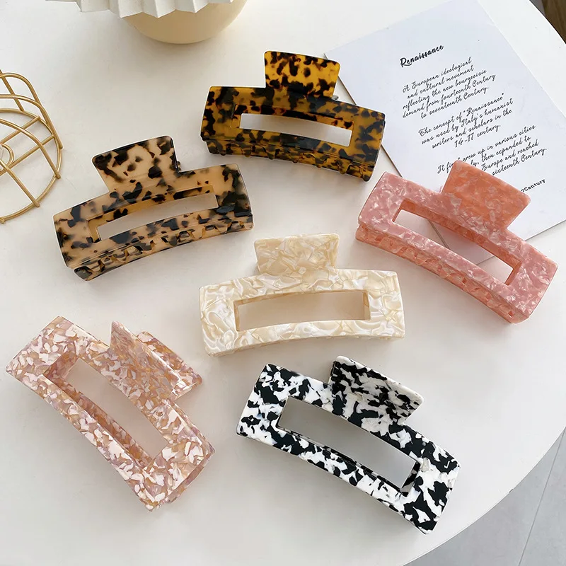 12.7cm Extra Large Korean Acetate Hair Claw Clip Tortoiseshell Hairpin Women Ponytail Crab Hair Clips for Girl Hair Accessories
12.7cm Extra Large Korean Acetate Hair Claw Clip Tortoiseshell Hairpin Women Ponytail Crab Hair Clips for Girl Hair Accessories