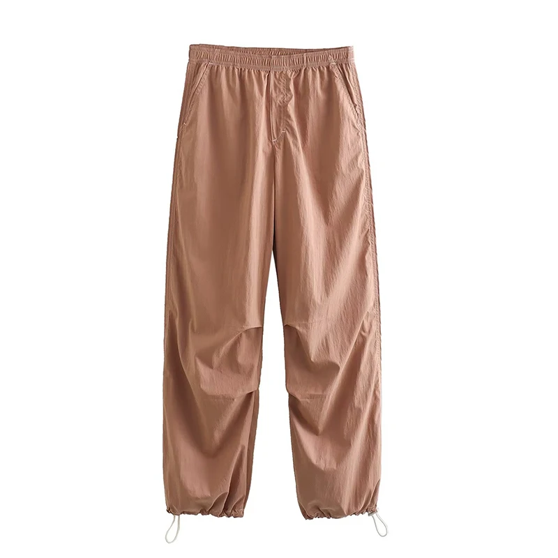 YENKYE Women Nylon Blend Parachute Pants Vintage Elastic Mid Waist Pleated Adjustable Hem Female Casual Trousers
YENKYE Women Nylon Blend Parachute Pants Vintage Elastic Mid Waist Pleated Adjustable Hem Female Casual Trousers