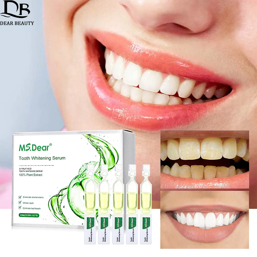 10PCS 1.5ml Teeth Whitening Serum Removal Plaque Stains Tooth Cleaning Essence Fresh Breath Oral Hygiene Dental Products
10PCS 1.5ml Teeth Whitening Serum Removal Plaque Stains Tooth Cleaning Essence Fresh Breath Oral Hygiene Dental Products