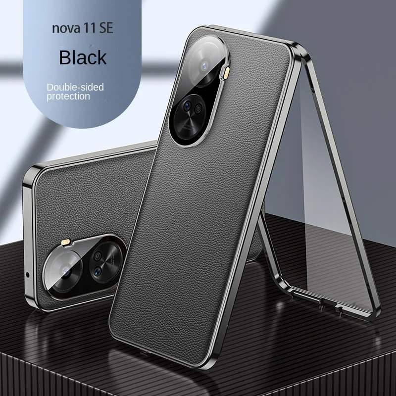 Чехол с полной защитой 360 градусов для Huawei nova 11 SE, металлический бампер, Прозрачный передний стеклянный чехол, задняя крышка из искусственной кожи для Huawei Nova 11 SE
Чехол с полной защитой 360 градусов для Huawei nova 11 SE, металлический бампер, Прозрачный передний стеклянный чехол, задняя крышка из искусственной кожи для Huawei Nova 11 SE