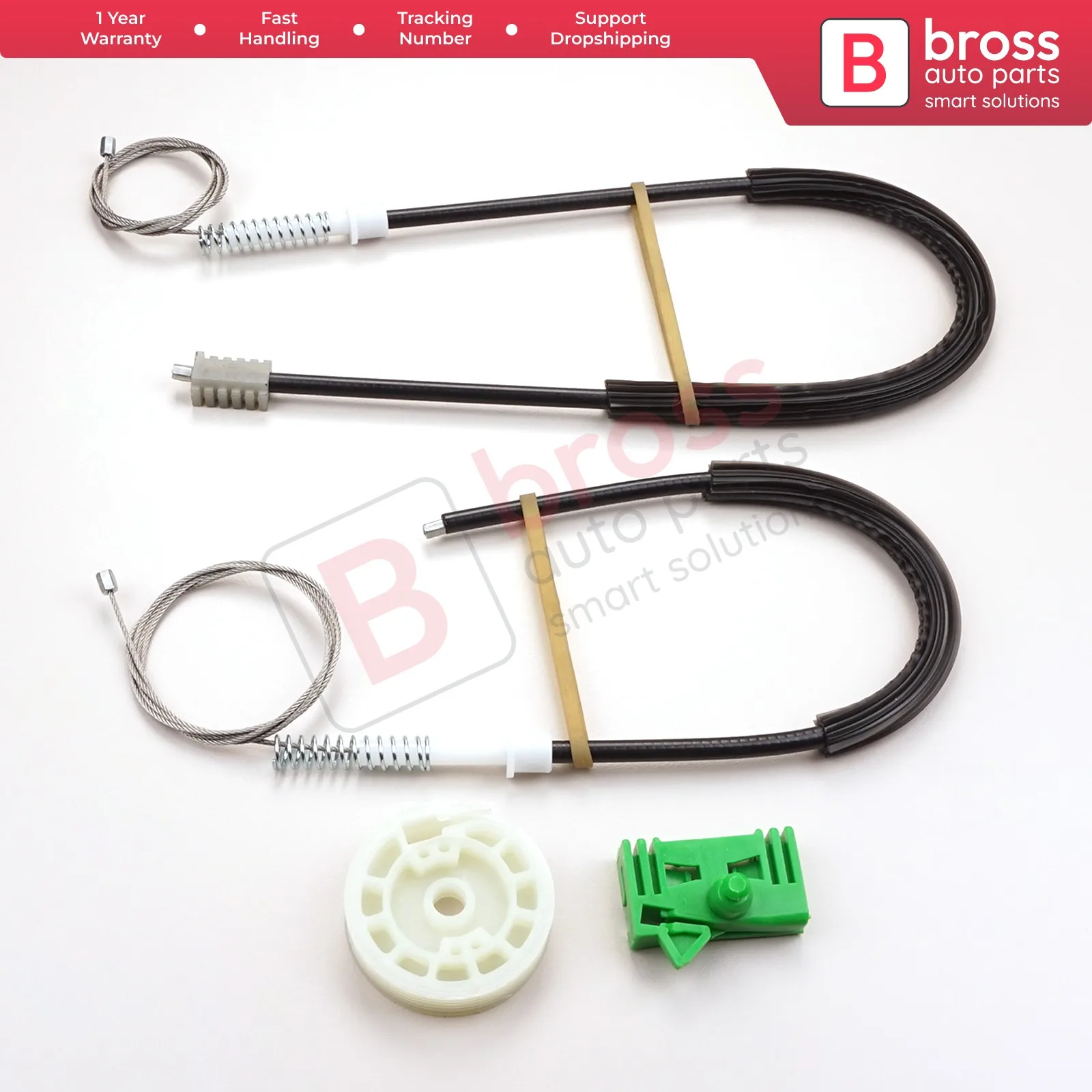 Bross Auto Parts BWR683 Electrical Power Window Regulator Repair Kit Front Right Door for Peugeot 306 4/5 Door 1994-2002
Bross Auto Parts BWR683 Electrical Power Window Regulator Repair Kit Front Right Door for Peugeot 306 4/5 Door 1994-2002