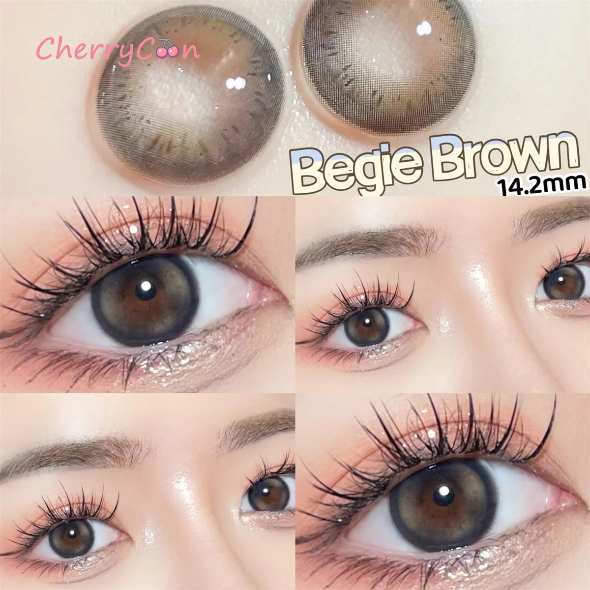 CherryCon Fried brown new popular Contact Lenses Colored Softfor Eyes big beautiful pupil Contact Lens Myopia degrees 2pcs/Pair
CherryCon Fried brown new popular Contact Lenses Colored Softfor Eyes big beautiful pupil Contact Lens Myopia degrees 2pcs/Pair