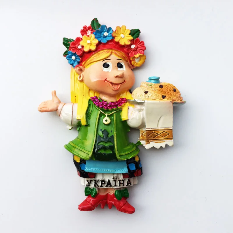 Fridge magnet cultural charm Ukrainian little girl decoration message stickers, tourist souvenirs, resin crafts
Fridge magnet cultural charm Ukrainian little girl decoration message stickers, tourist souvenirs, resin crafts