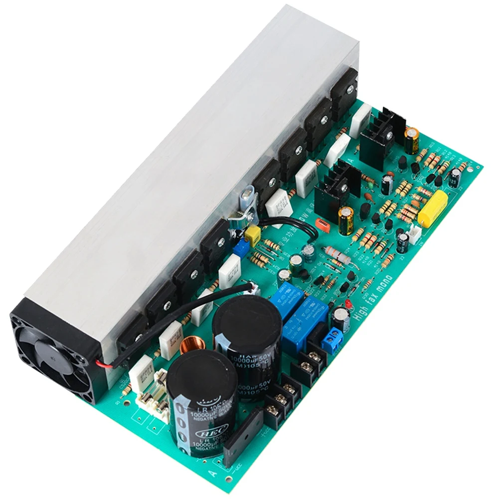 

DX-800A Digital Amplifier Board 800W Mono High Power Professional 2SA1943 2SC5200 Finished Amplifier Board-Left