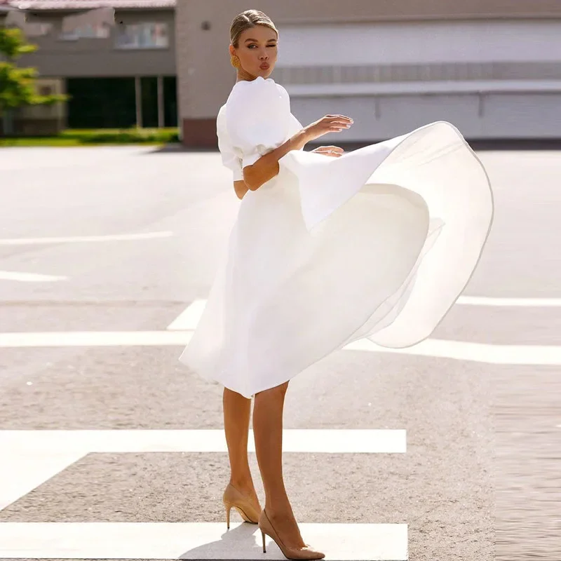 Women's Prom Dresses Vestidos Short Sleeve Tube Top Shiny Long Large Swing A-line Slim Round Neck Party Long Dress for Women
Women's Prom Dresses Vestidos Short Sleeve Tube Top Shiny Long Large Swing A-line Slim Round Neck Party Long Dress for Women