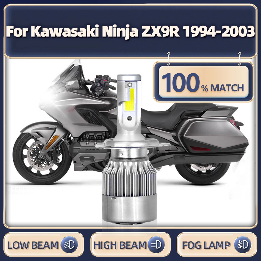 H4 Motorcycle LED Headlight Bulb 35W 10000LM Motorbike Front Headlamp For Kawasaki Ninja ZX9R 1994-1998 1999 2000 2001 2002 2003
H4 Motorcycle LED Headlight Bulb 35W 10000LM Motorbike Front Headlamp For Kawasaki Ninja ZX9R 1994-1998 1999 2000 2001 2002 2003