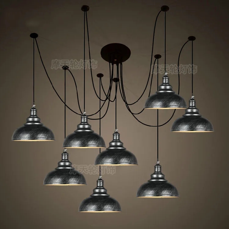 DIY Pendant lights Modern Nordic Retro Hanging Lamps Edison Bulb Fixtures Spider Ceiling Lamp Fixture Light for Living Room
DIY Pendant lights Modern Nordic Retro Hanging Lamps Edison Bulb Fixtures Spider Ceiling Lamp Fixture Light for Living Room