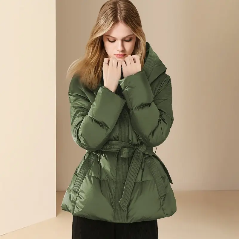 New Fashion Winter Clothes High End Down Cotton Coat Women's Jacket Style Lace Up Waist Slimming Hooded Versatile Bread Coat
New Fashion Winter Clothes High End Down Cotton Coat Women's Jacket Style Lace Up Waist Slimming Hooded Versatile Bread Coat