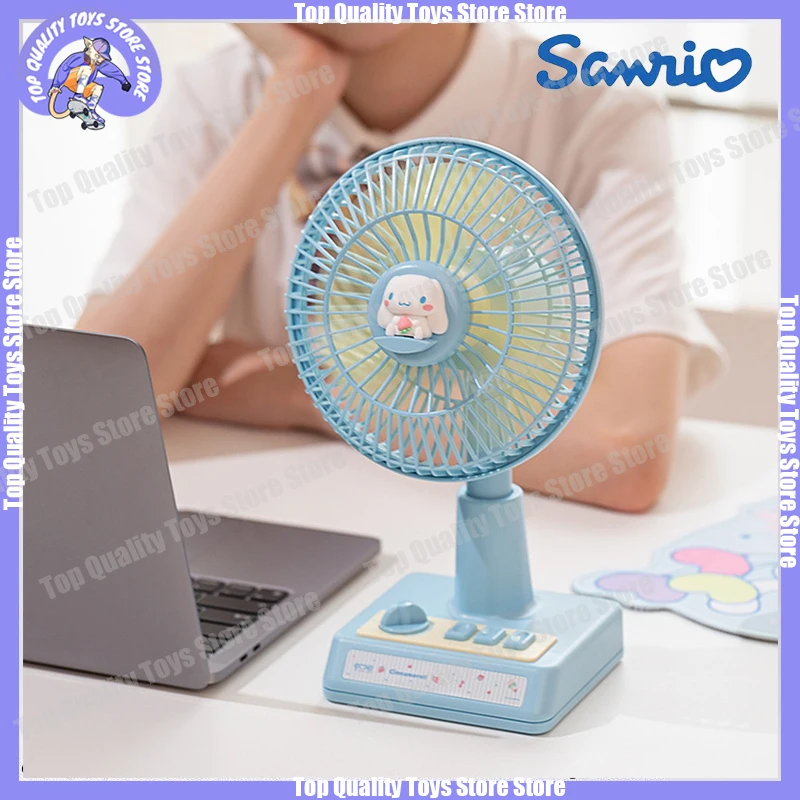 New Sanrios Hellokittys Cinnamoroll Kuromi Portable Student Cute Charging Silent Retro Desktop Electric Fan Anime Birthday Gift
New Sanrios Hellokittys Cinnamoroll Kuromi Portable Student Cute Charging Silent Retro Desktop Electric Fan Anime Birthday Gift