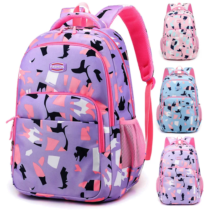

Детские школьные ранцы для девочек, большой школьный портфель для учеников начальной школы, Детский водонепроницаемый дорожный рюкзак