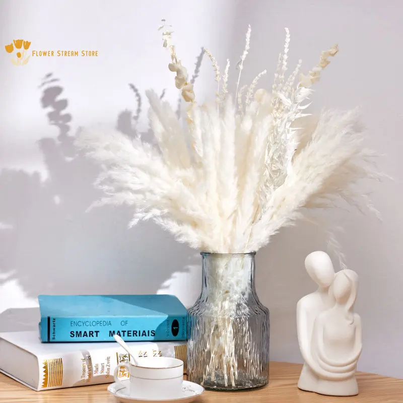 Fluffy Dried Pampas Grass Premium Dry Flower Bouquet Boho Home Decor Small Reed Eucalyptus Leaf Plants Wedding Table Decoration
Fluffy Dried Pampas Grass Premium Dry Flower Bouquet Boho Home Decor Small Reed Eucalyptus Leaf Plants Wedding Table Decoration