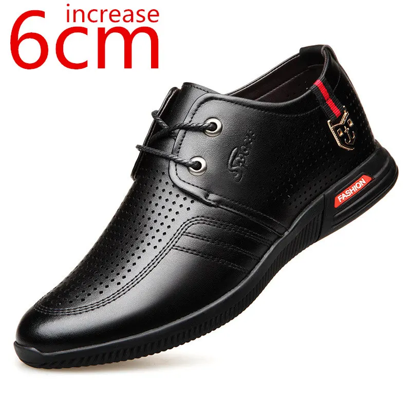Summer Male Formal Wear Leather Shoes Increased 6cm Hollowed-out Breathable Business Leisure Inner Height-enhancing Men's Shoes
Summer Male Formal Wear Leather Shoes Increased 6cm Hollowed-out Breathable Business Leisure Inner Height-enhancing Men's Shoes