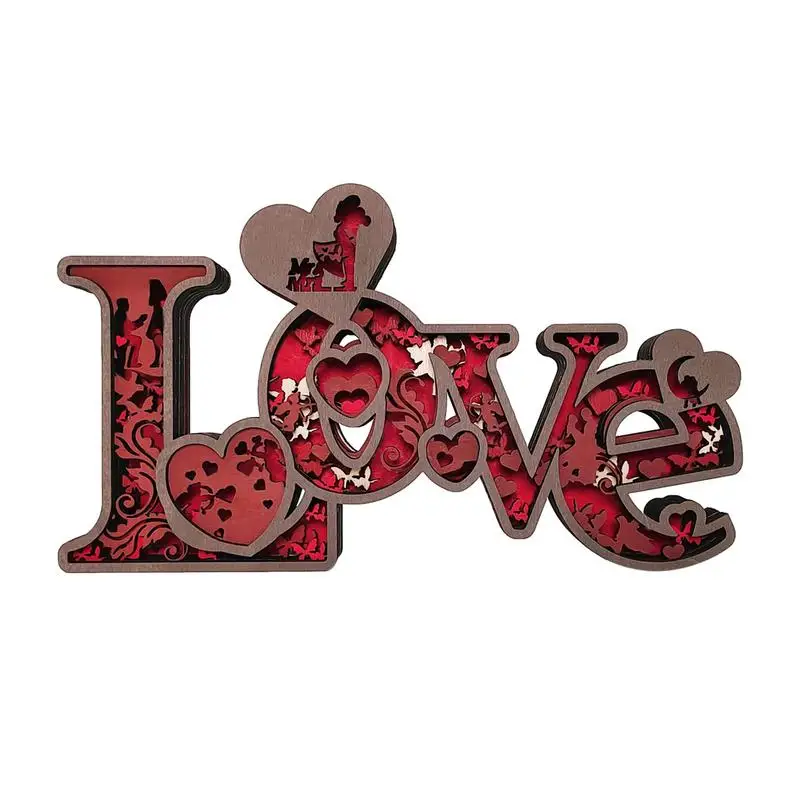 

День Святого Валентина, уникальный вырез, знак любви, фотобокс, ночники, романтические украшения, украшение на День святого Валентина, 3D