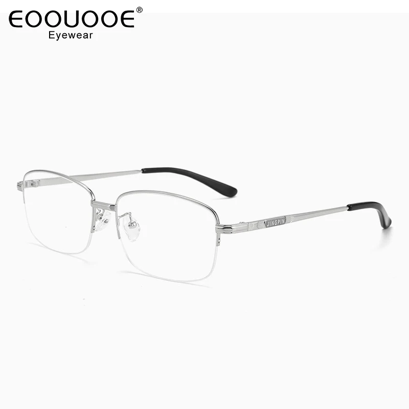 58mm Men Glasses Frame Metal Myopia Half Eyeglasses Optics Prescription Gold Reading Progressive Eyewear
58mm Men Glasses Frame Metal Myopia Half Eyeglasses Optics Prescription Gold Reading Progressive Eyewear