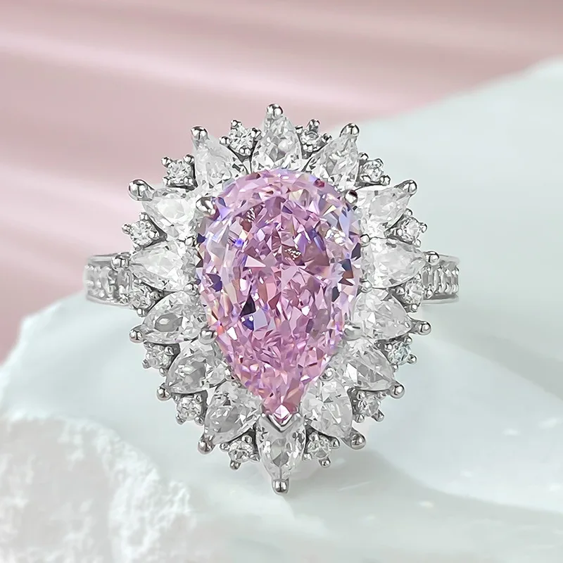 2023 New 925 Silver 8 * 12 High Carbon Diamond Powder Diamond Water Drop Ring for Women in Europe and America Luxury Fashion
2023 New 925 Silver 8 * 12 High Carbon Diamond Powder Diamond Water Drop Ring for Women in Europe and America Luxury Fashion