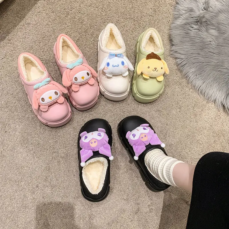 Sanrio Kawaii My Melody Anime Cinnamoroll Cotton Slippers Pompompurin Wear Outside Cotton-Padded Shoes Winter Kids Gift
Sanrio Kawaii My Melody Anime Cinnamoroll Cotton Slippers Pompompurin Wear Outside Cotton-Padded Shoes Winter Kids Gift