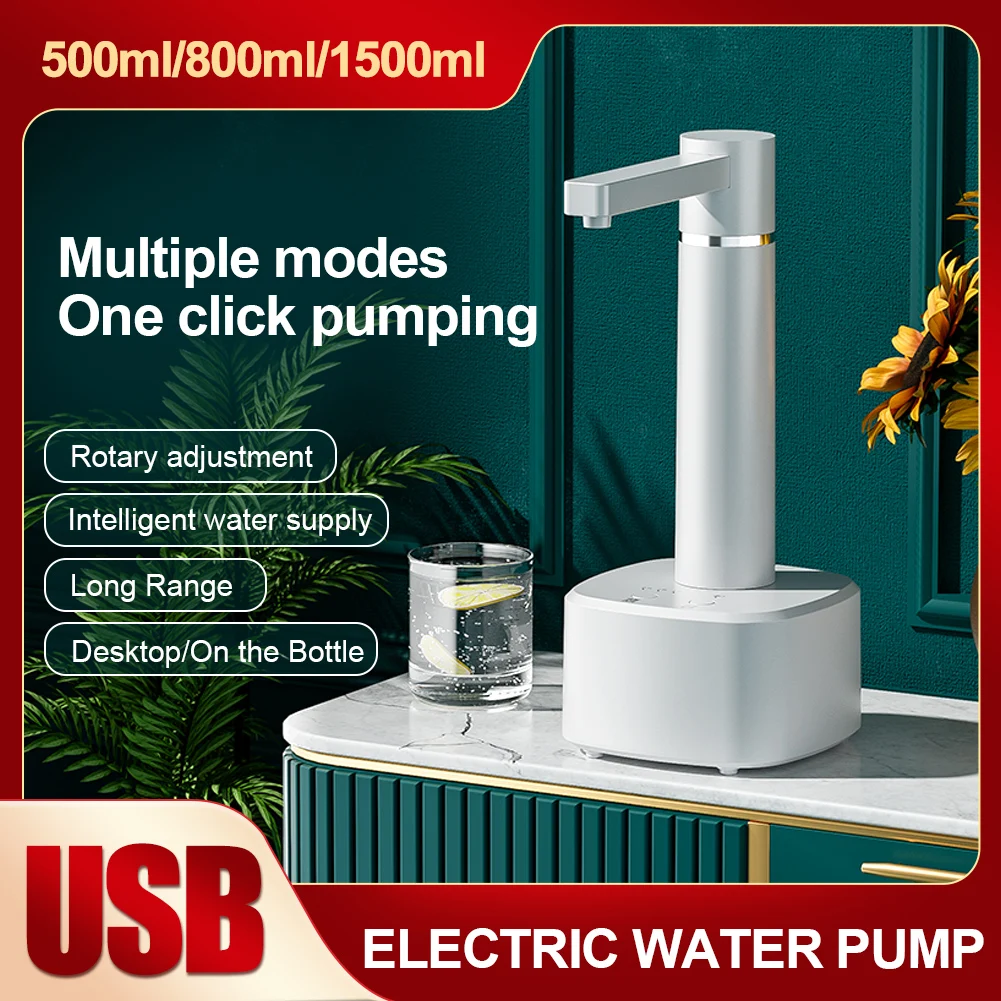 5-gallon Desktop Water Bottle Dispenser Automatic Water Pump USB Charging Electric Water Dispenser Automatic Off with 1.5m Hose
5-gallon Desktop Water Bottle Dispenser Automatic Water Pump USB Charging Electric Water Dispenser Automatic Off with 1.5m Hose