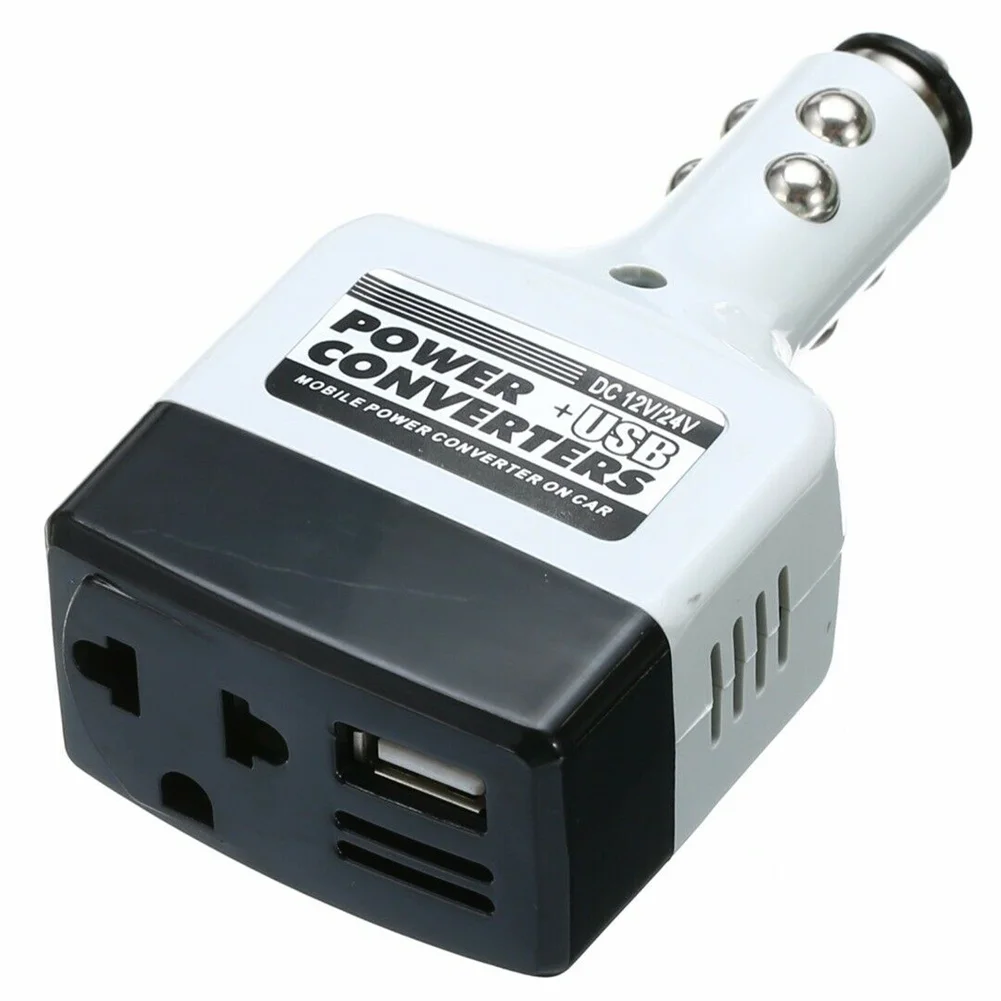 1pc 12v/24v To 220V DC To AC Car Power Converter Adapter Inverter USB Outlet Charger Power Adapter Inverter Car Truck Van Camper
1pc 12v/24v To 220V DC To AC Car Power Converter Adapter Inverter USB Outlet Charger Power Adapter Inverter Car Truck Van Camper