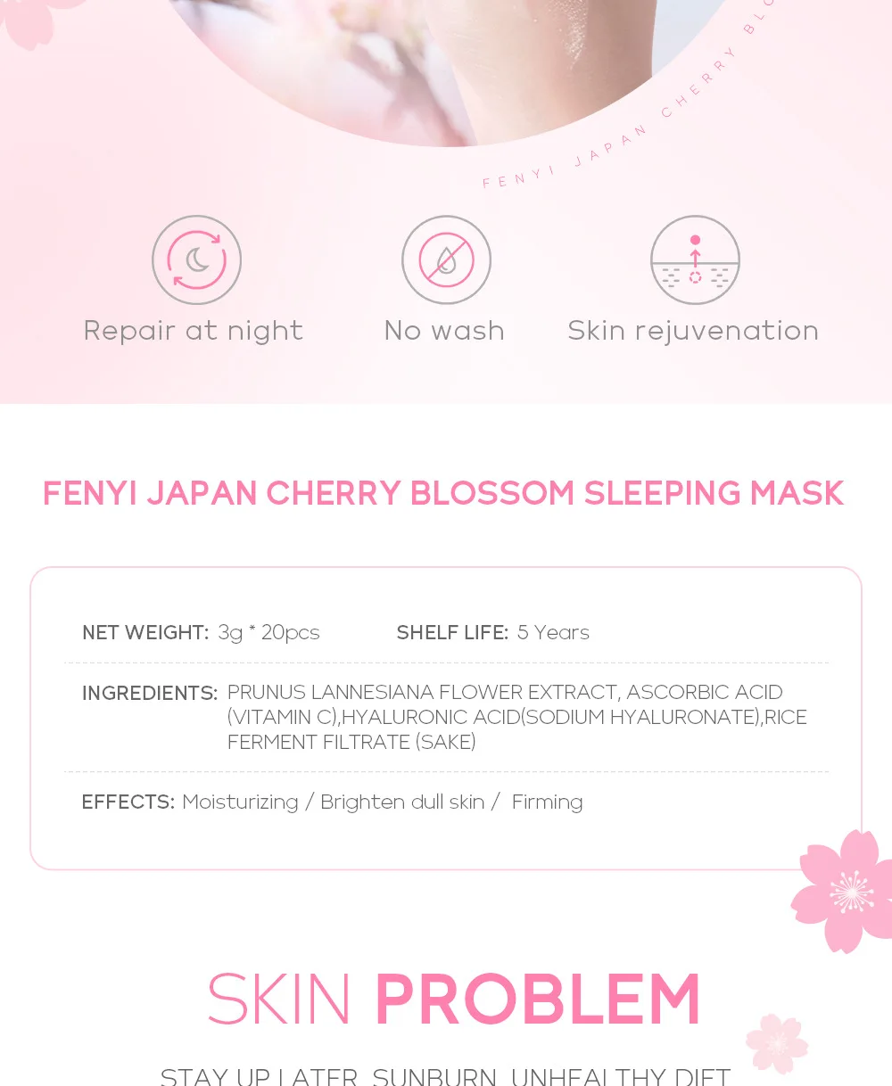 60pcs Sakura Centella Green Tea Moisturizing Sleeping Masks Anti Wrinkle Night Cream Facial Mask Anti Aging Skin Care Product 8 S4e7e53d14f9b414aa763e5624e856402F