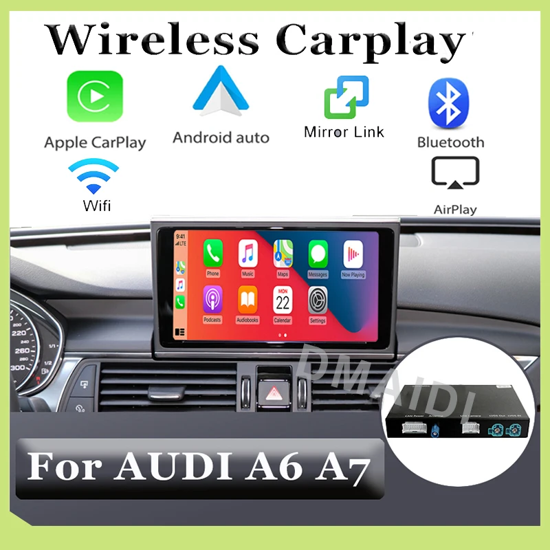 Беспроводной автомобильный декодер Carplay Android для AUDI A6 A7 MMI система Мультимедиа оригинальный экран обновления
Беспроводной автомобильный декодер Carplay Android для AUDI A6 A7 MMI система Мультимедиа оригинальный экран обновления