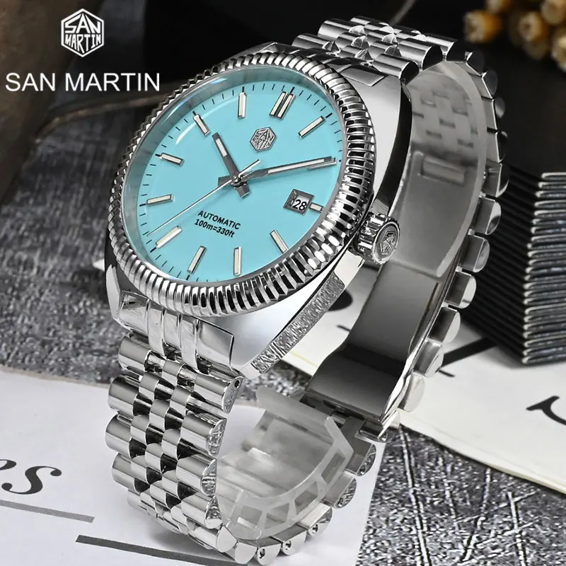 San Martin 40mm Original Casual Sport Men's Watch Enamel Dial YN55 Luxury Men Automatic Mechanical Watches Sapphire 10ATM BGW-9
San Martin 40mm Original Casual Sport Men's Watch Enamel Dial YN55 Luxury Men Automatic Mechanical Watches Sapphire 10ATM BGW-9