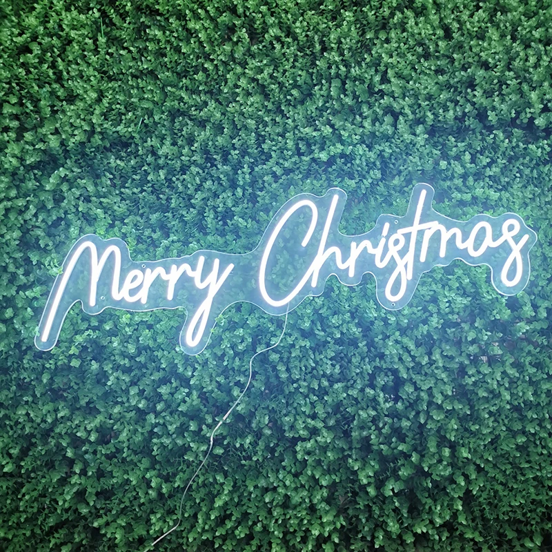 

Merry Christmas Neon Sign Custom Christmas Led Light Personalized Happy New Year Room Wall Decor Party Event Decoration Signs