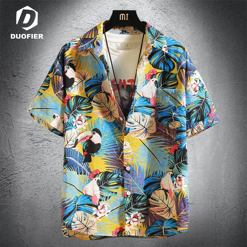 Mens Hawaiian Shirt Summer Casual Loose Shirts 2022 New Fashion Men Floral Printed Short-sleeve Beach Blouses Tops Camicias 5XL
Mens Hawaiian Shirt Summer Casual Loose Shirts 2022 New Fashion Men Floral Printed Short-sleeve Beach Blouses Tops Camicias 5XL