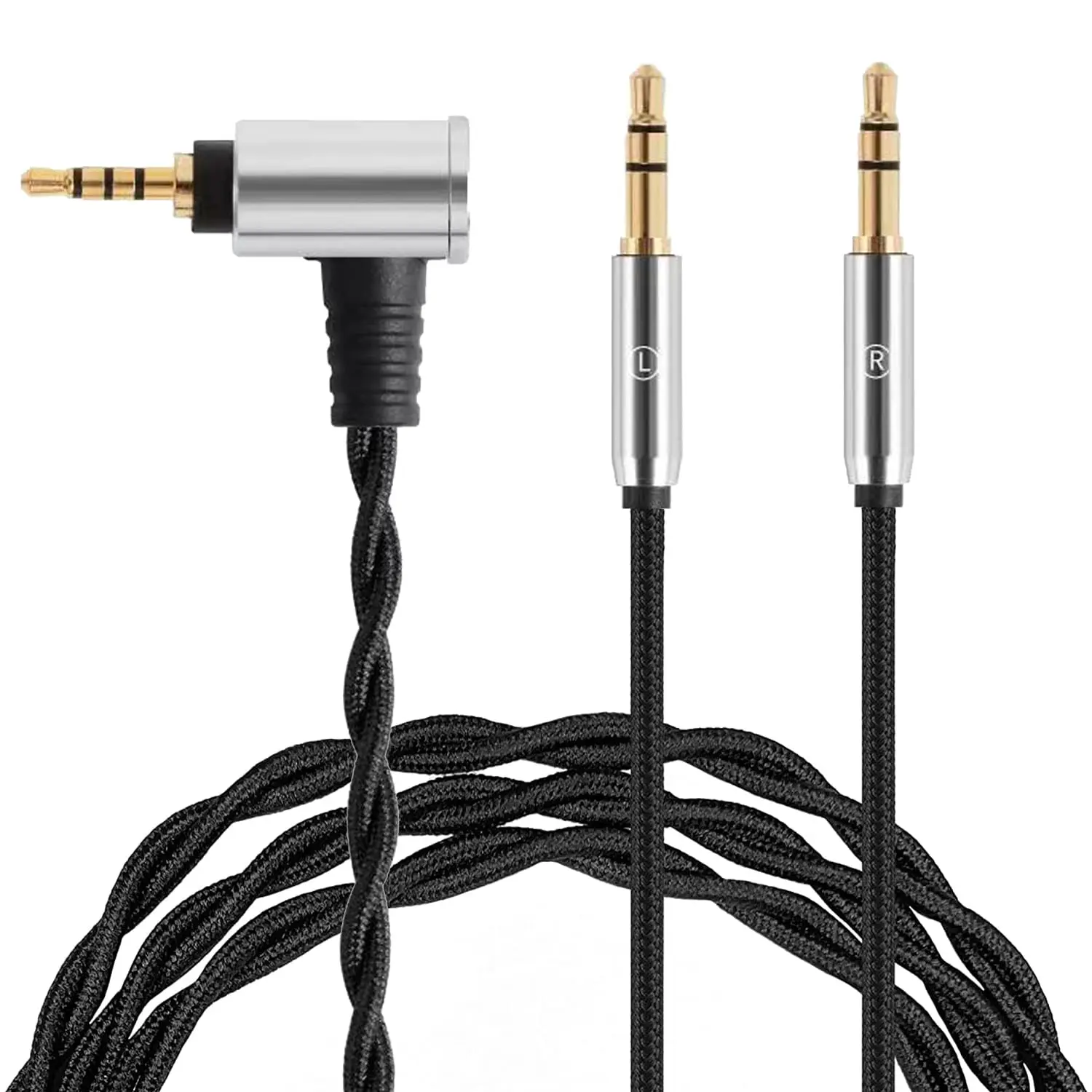 4.4mm 2.5mm BALANCED Headphone Cable for Beyerdynamic T1Ⅱ & T5PⅡ& T5PⅢ Replacement Audio Cable Cord 4.4mm 2.5mm BALANCED Headphone Cable for Beyerdynamic T1Ⅱ & T5PⅡ& T5PⅢ Replacement Audio Cable Cord