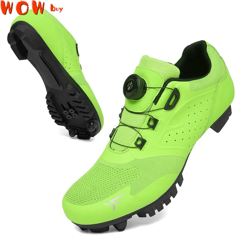 

2023 Large Size Cycling Shoes Men Breathable MTB Cleat Shoes Self-Locking Racing Road Bike SPD Shoes Ultralight Bicycle Sneakers