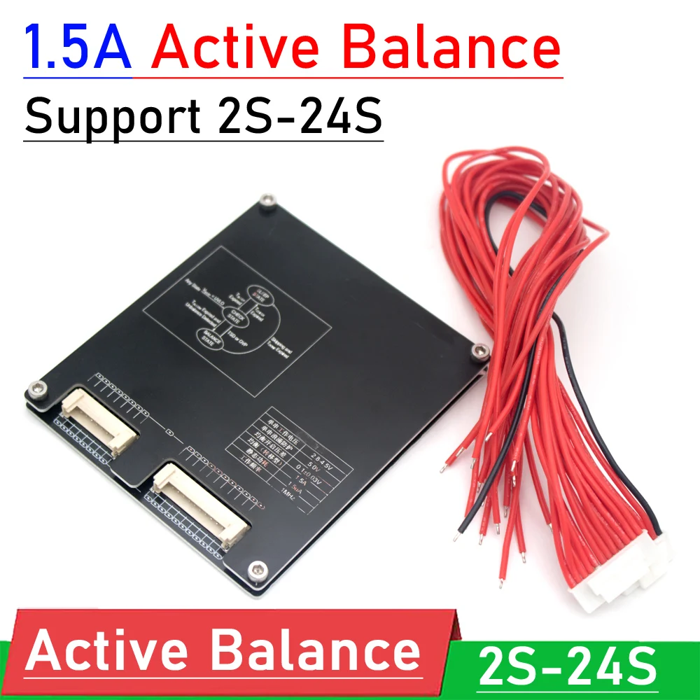 2S ~ 24S 1.5A Lithium Battery Active Balance Board batteries Energy transfer 4S 8S 10S 14S 16S 20S BMS Li-ion Lipo Lifepo4 CELL
2S ~ 24S 1.5A Lithium Battery Active Balance Board batteries Energy transfer 4S 8S 10S 14S 16S 20S BMS Li-ion Lipo Lifepo4 CELL