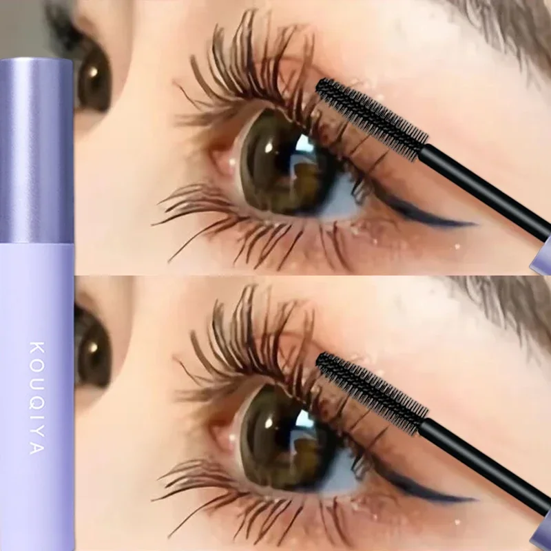 

Waterproof Black Mascara 4D Silk Fiber Sweat-proof Long Lasting Curling Mascara Lengthening EyeLashes Extension Eye Makeup Tools