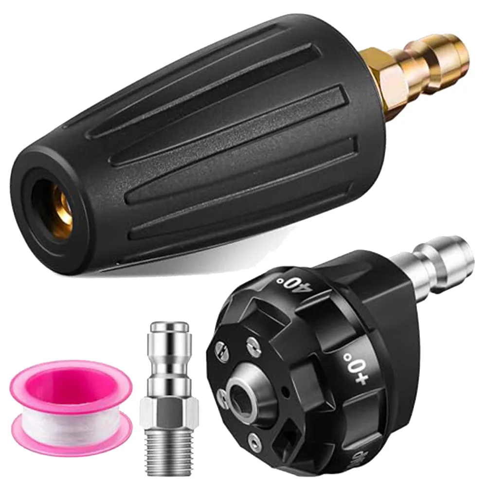 Enhon 6 In 1 Pressure Washer Spray Nozzle Set For Effective Cleaning Turbine Nozzle 1/4" Quick Connector Pressure Washer Parts
Enhon 6 In 1 Pressure Washer Spray Nozzle Set For Effective Cleaning Turbine Nozzle 1/4" Quick Connector Pressure Washer Parts