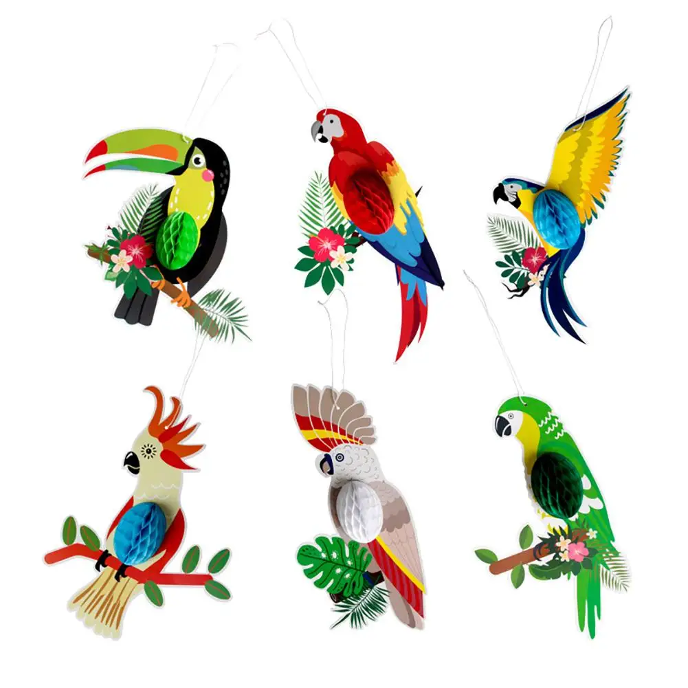 6pcs Parrot Honeycomb Paper Cutouts Hanging Paper Party Decoration For Hawaii Summer Beach Hanging Decoration Classroom Decor
6pcs Parrot Honeycomb Paper Cutouts Hanging Paper Party Decoration For Hawaii Summer Beach Hanging Decoration Classroom Decor