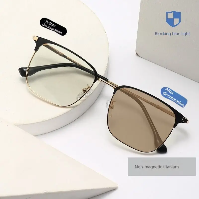 Brand 2021 New Women Men Square Anti-blue Light Photochromic Sunglasses Metal Frame Fashin UV400 Gafas De Sol Hombre
Brand 2021 New Women Men Square Anti-blue Light Photochromic Sunglasses Metal Frame Fashin UV400 Gafas De Sol Hombre